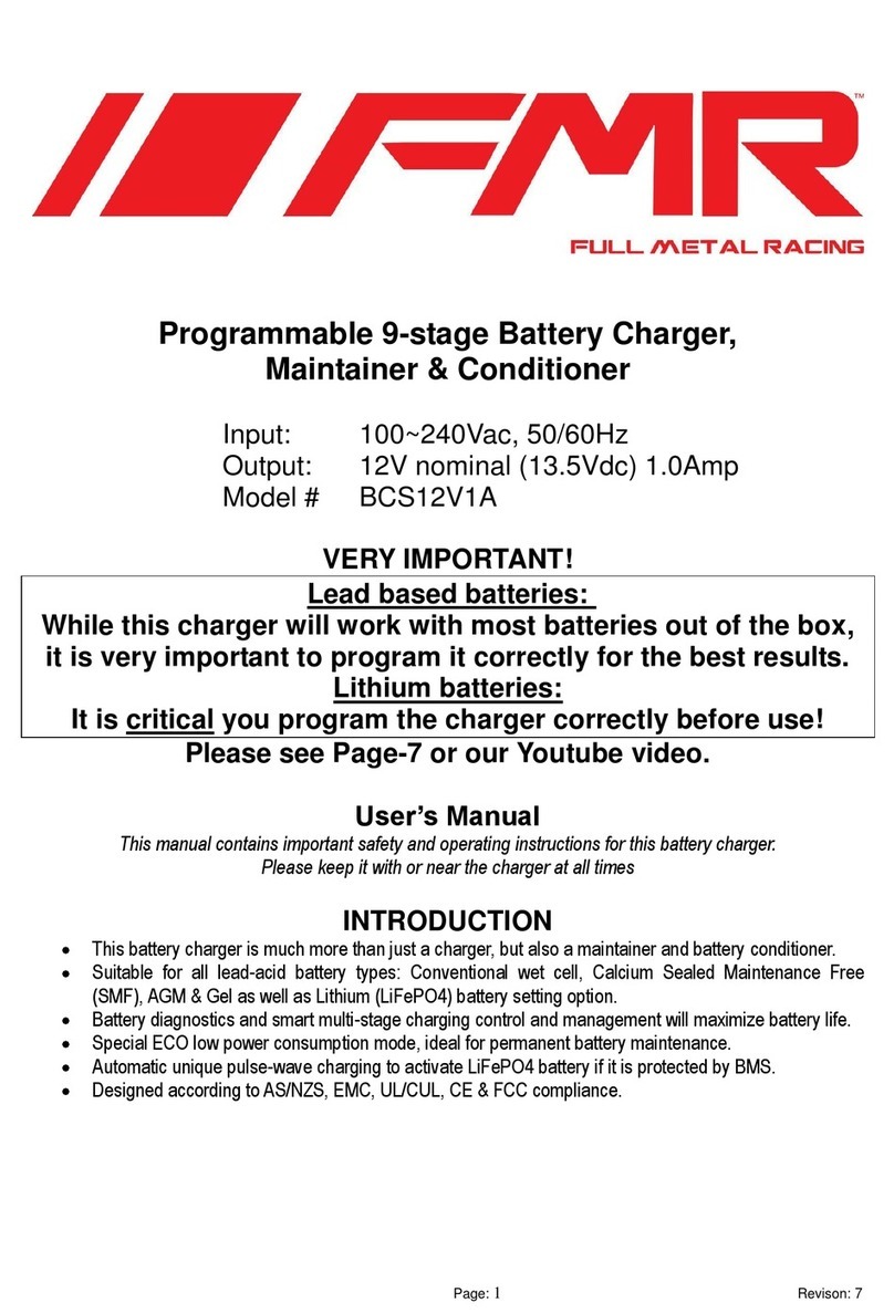 FMR BCS12V1A user manual