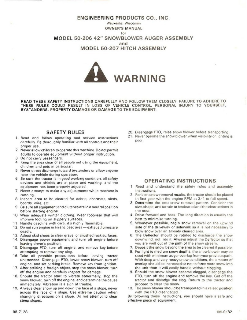 ENGINEERING PRODUCTS 50-206 owner's manual