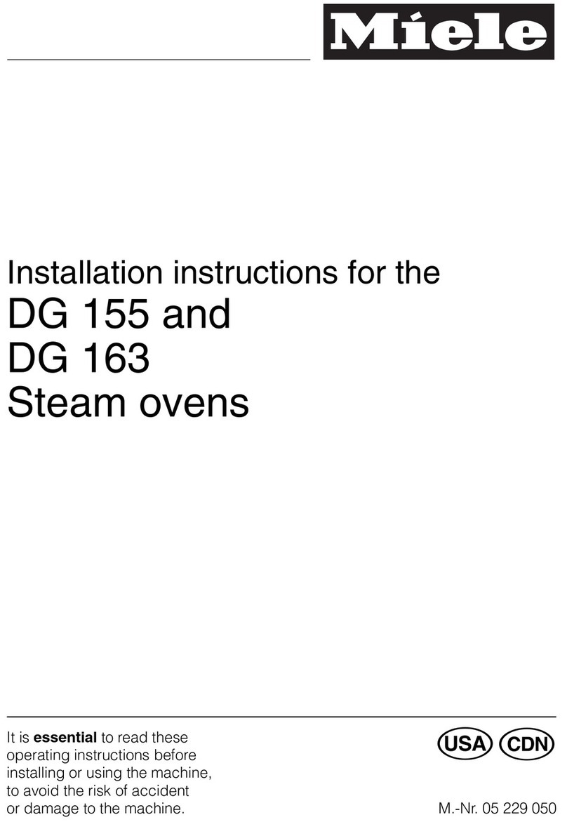 Miele DG 163 User manual Miele DG 163 User manual