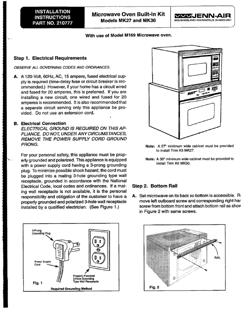 Jenn-Air MK27 installation instructions