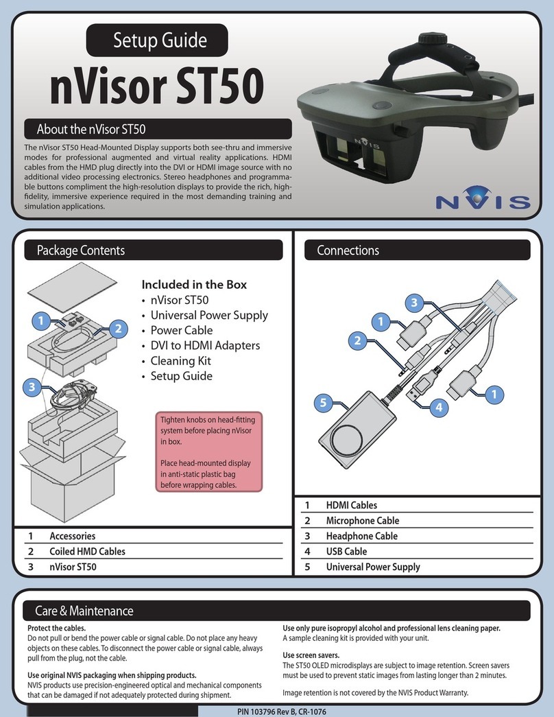 NVIS nVisor ST50 User manual