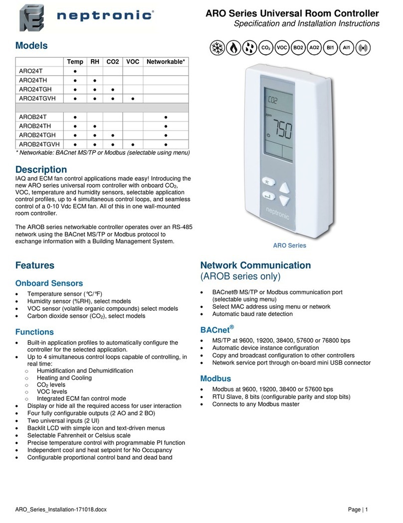 Neptronic ARO24T installation instructions