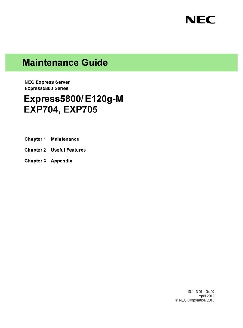 NEC Express5800/E120g-M Operating manual
