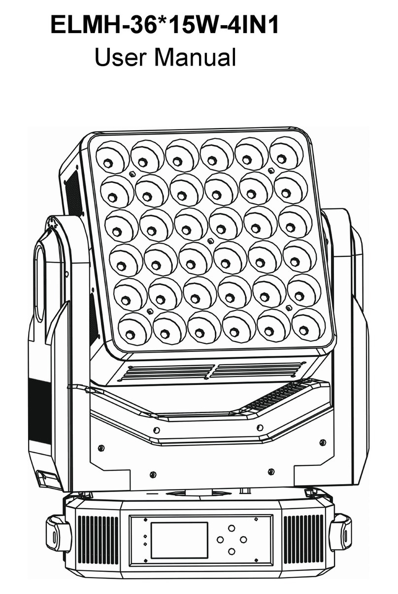E-LITES ELMH-36*15W-4IN1 user manual