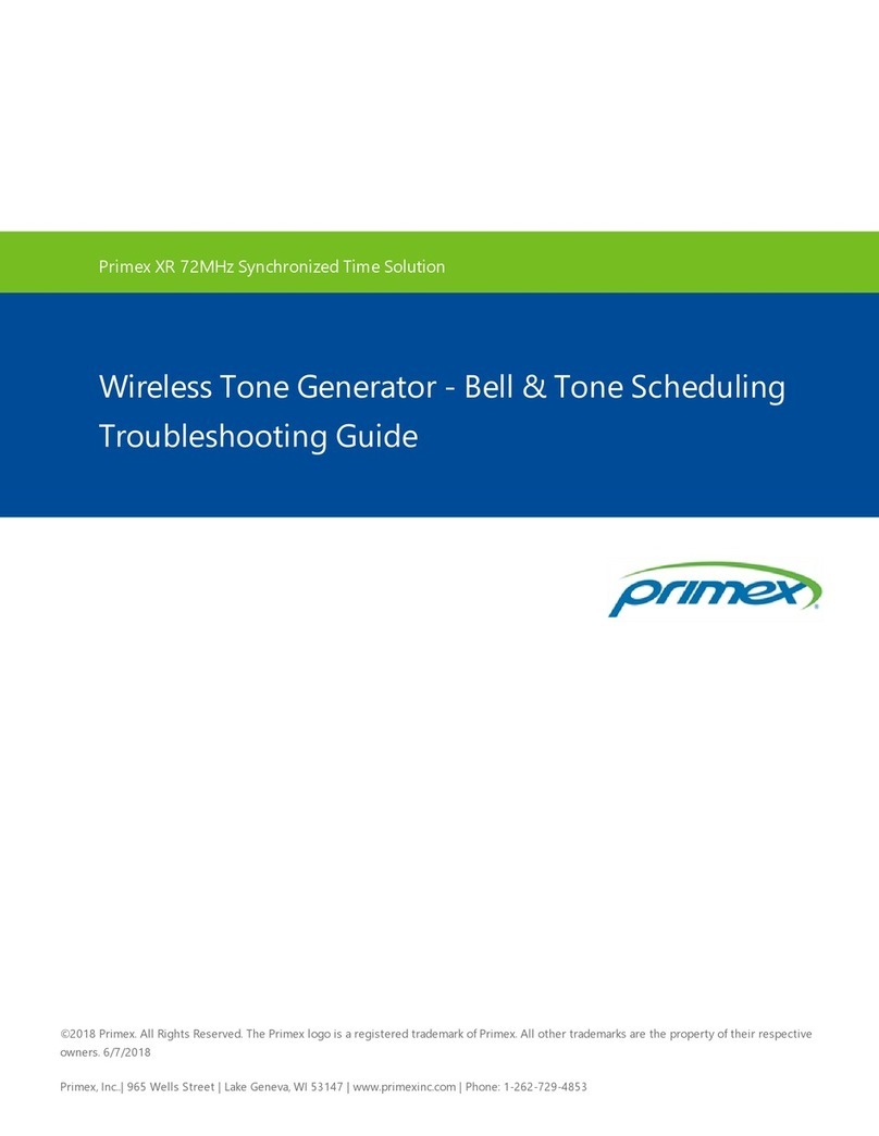 Primex XR troubleshooting guide