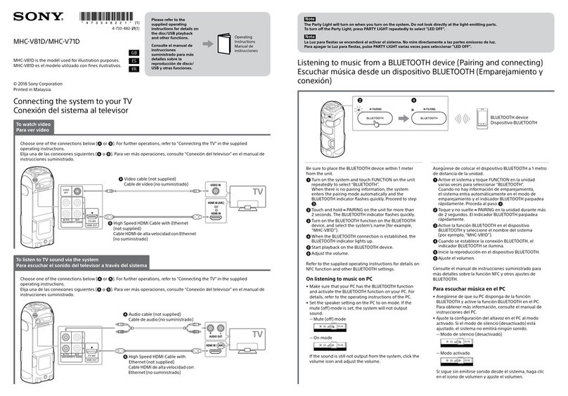 Sony MHC-V71D User manual