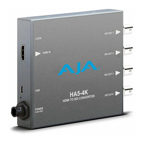 AJA HA5-4K Operating instructions