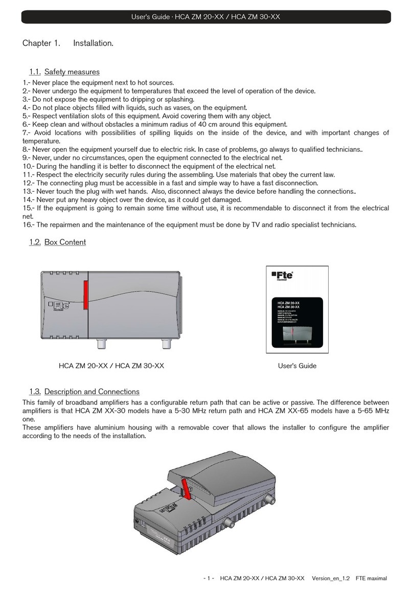 FTE Maximal HCA ZM 20-65 User manual