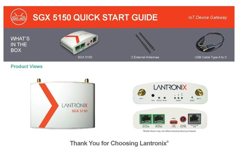 Lantronix SGX 5150 Operating and maintenance instructions