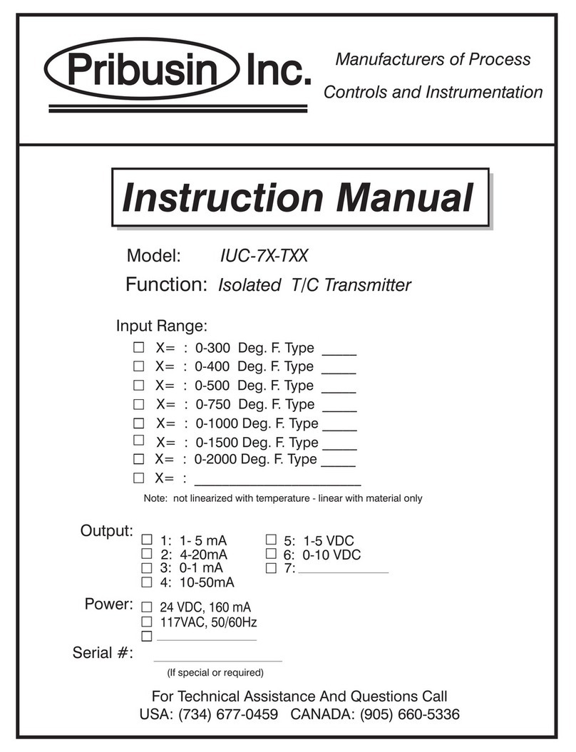 Pribusin IUC-7X-T Series instruction manual