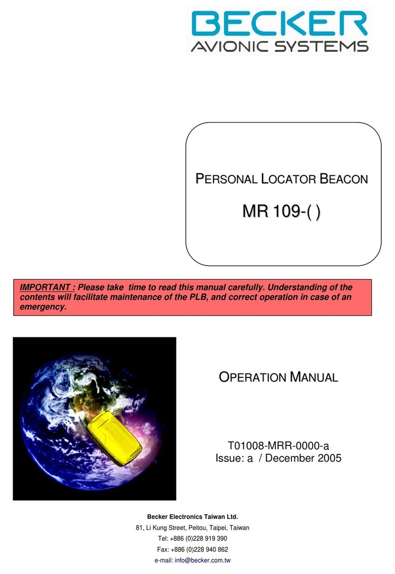 Becker MR 109 Series Operation manual