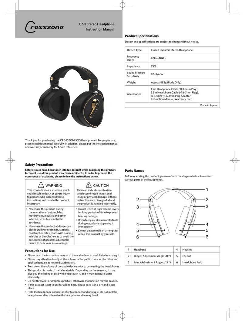 CROSSZONE CZ-1 instruction manual