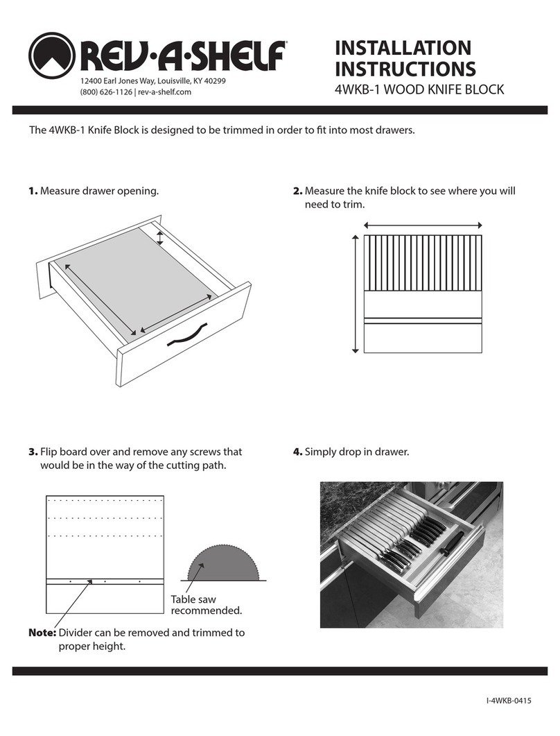 Rev-A-Shelf 4WKB-1 User manual Rev-A-Shelf 4WKB-1 User manual
