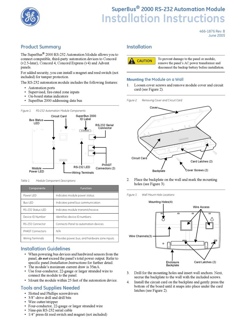 GE SuperBus 2000 User manual