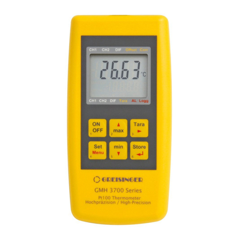 GREISINGER GMH 3750 User manual