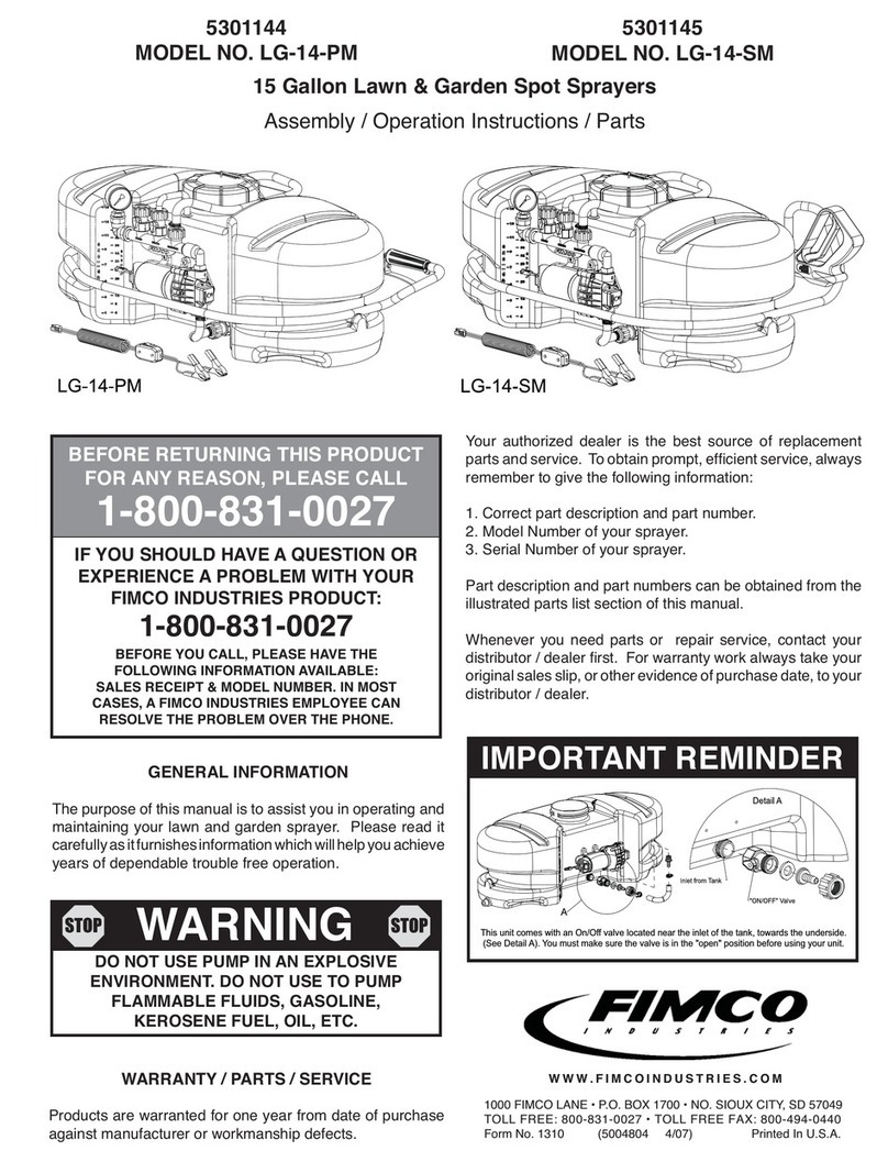 Fimco LG-14-PM Parts list manual Fimco LG-14-PM Parts list manual