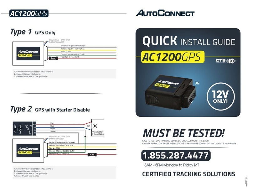 AutoConnect AC1200GPS Quick install guide