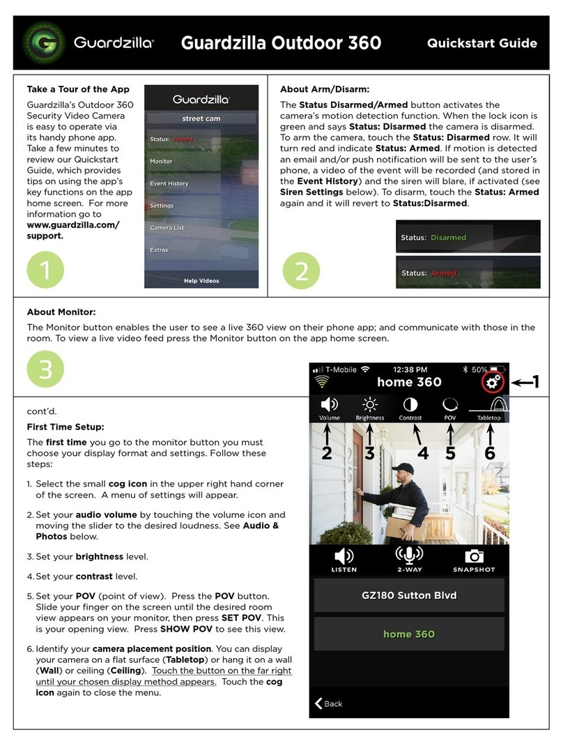 Guardzilla Outdoor 360 User manual