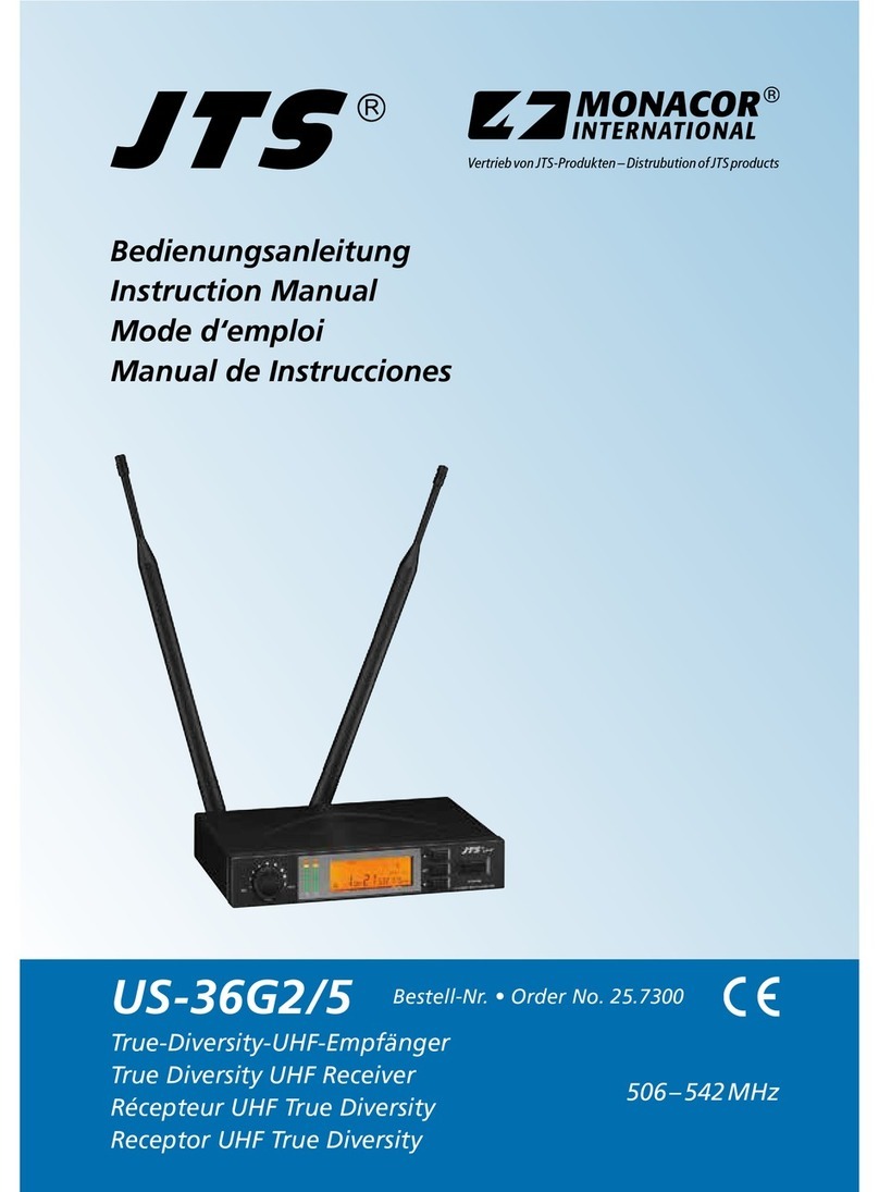 JTS US-36G2/5 instruction manual