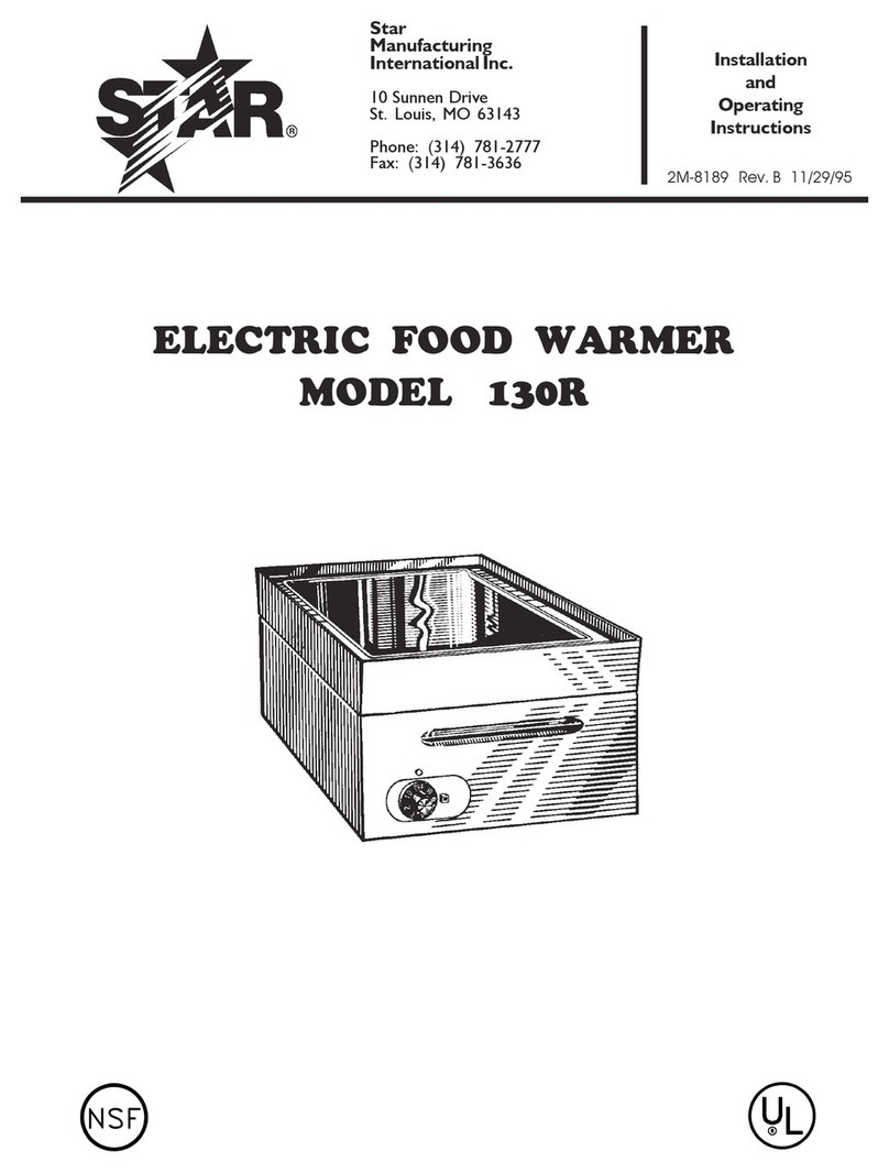 Star 130R Installation and operating instructions