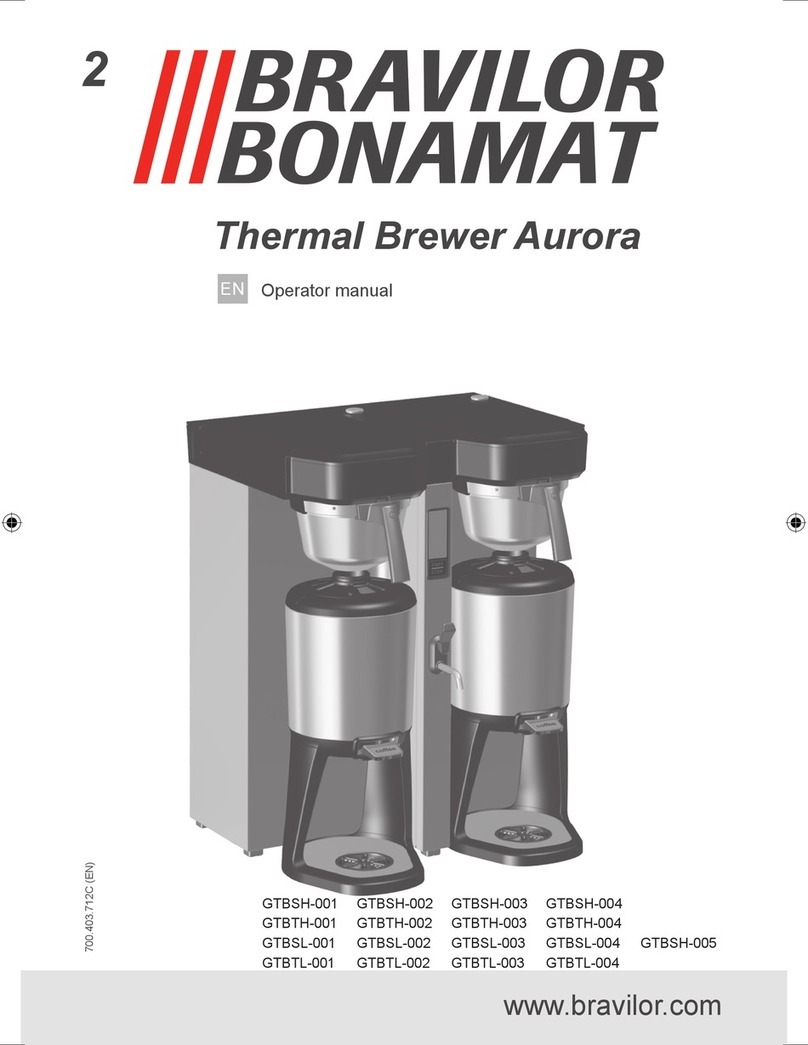 BRAVILOR BONAMAT Aurora Twin Low Operator's manual