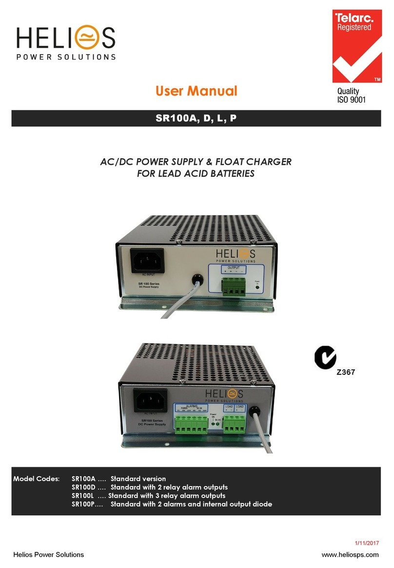 Helios SR100A User manual