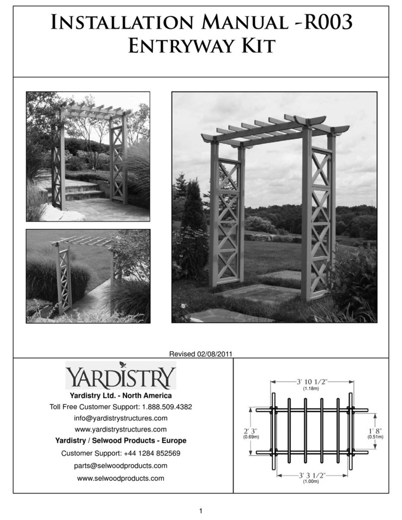 Yardistry R003 User manual