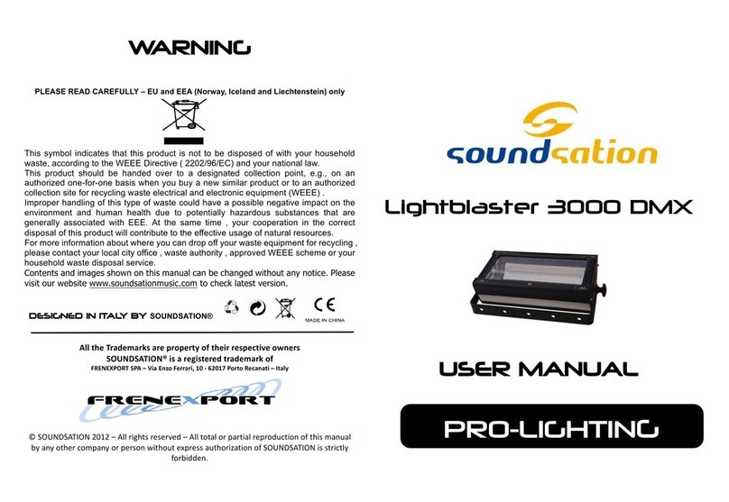 Sound Sation Lightblaster 3000 DMX User manual Sound Sation Lightblaster 3000 DMX User manual