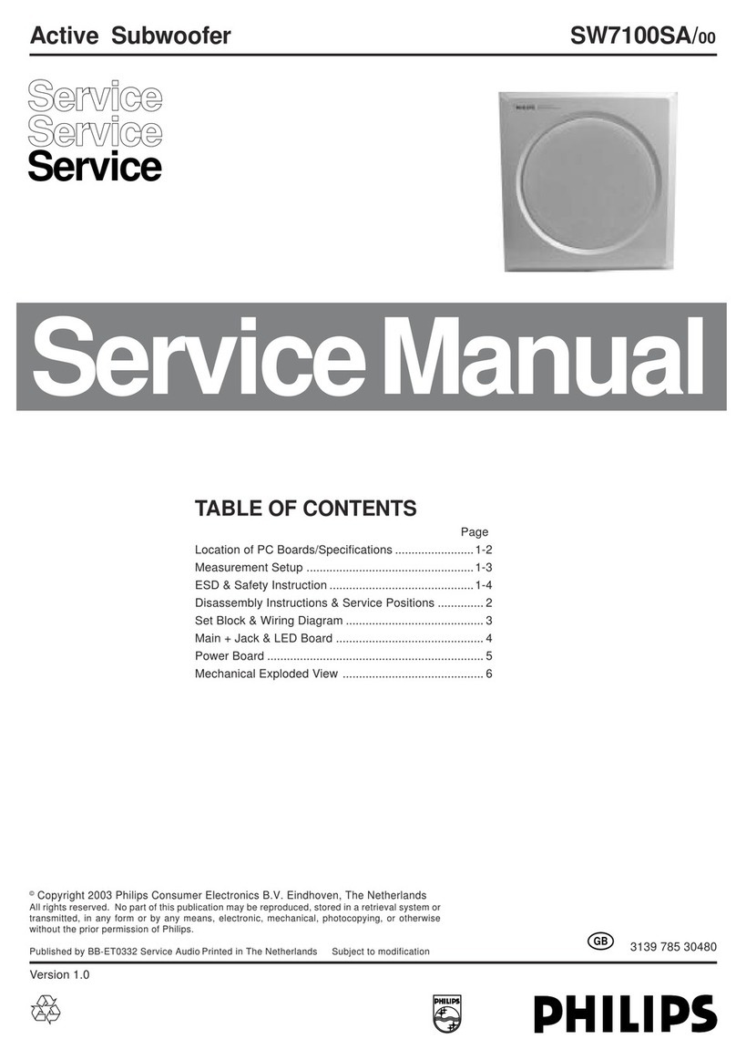 Philips SW7100SA Service manual