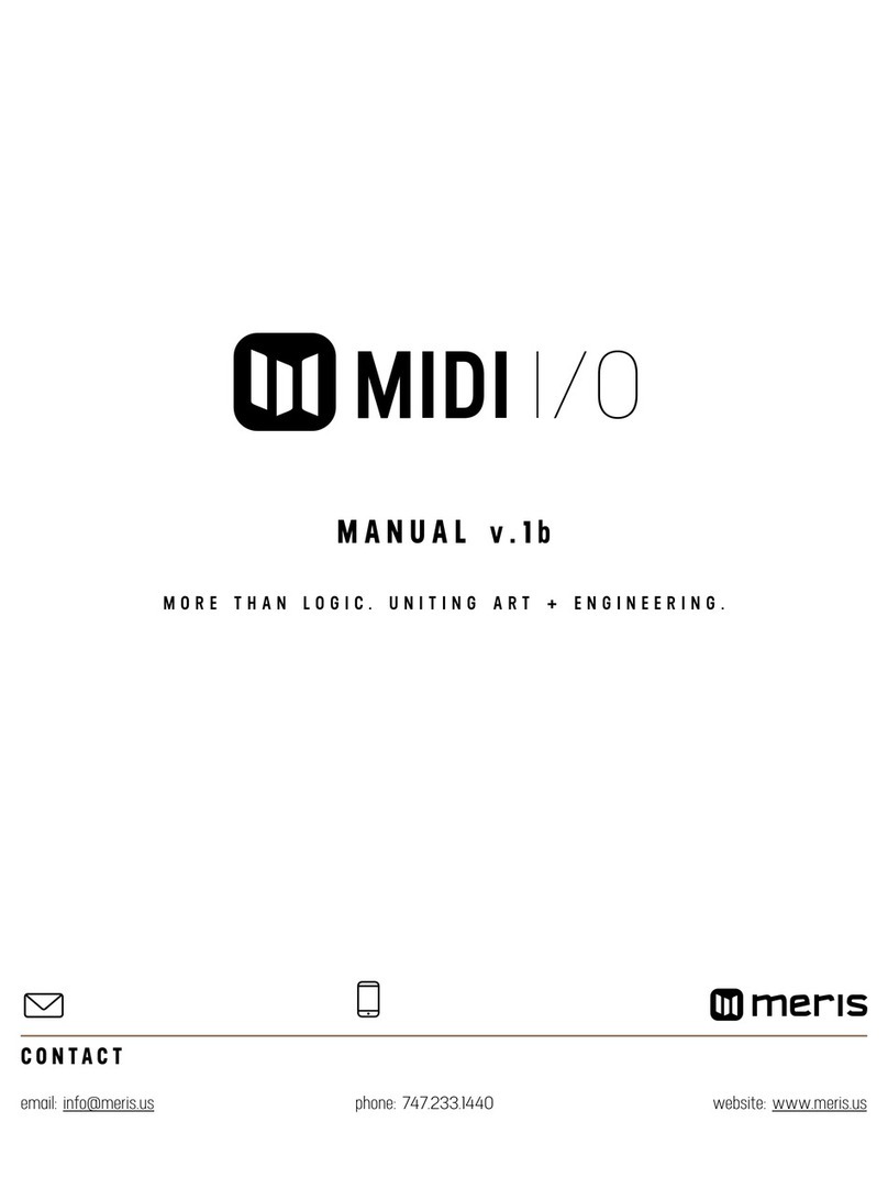 Meris MIDI I/O user manual