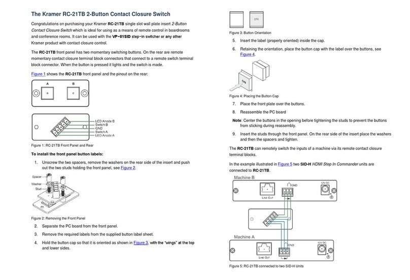 Kramer RC-21TB user manual