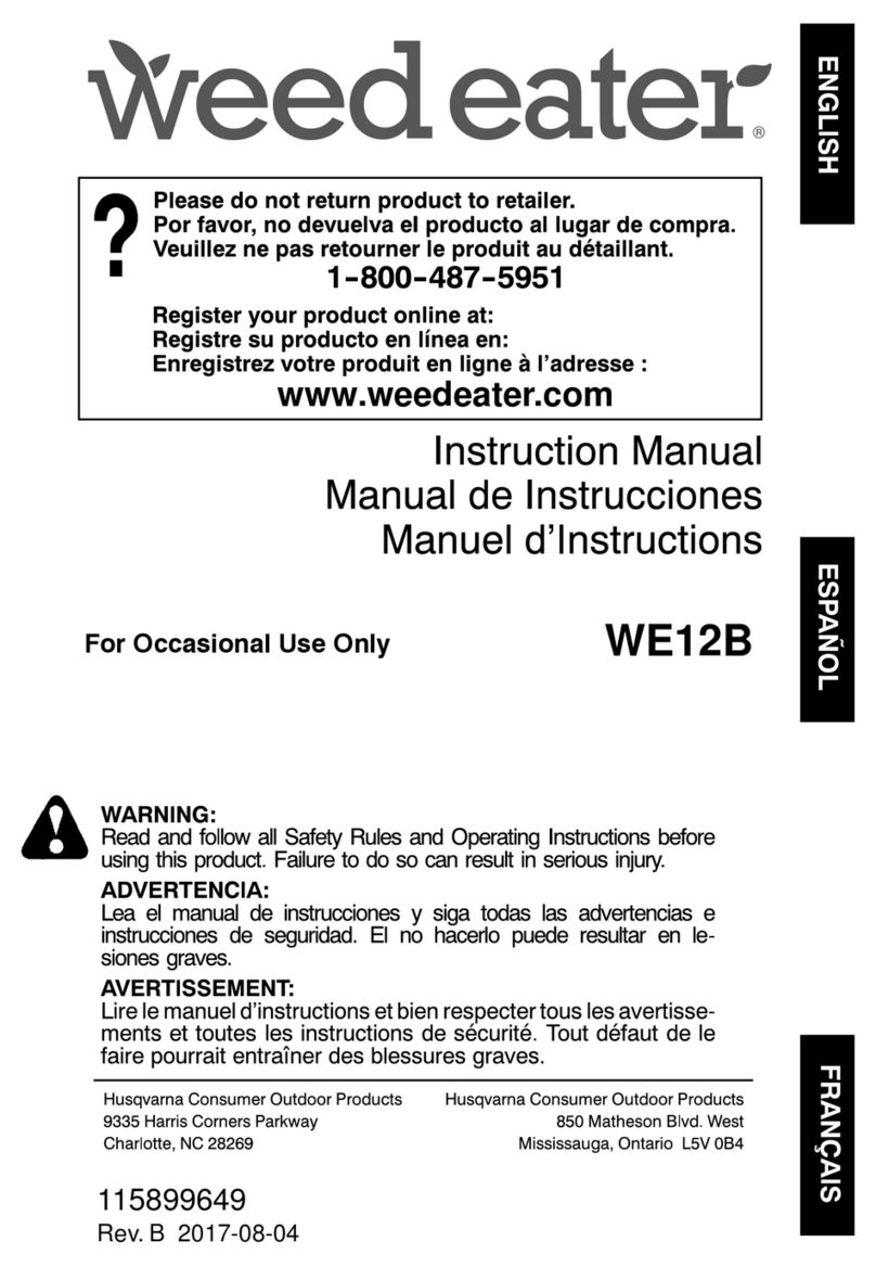 Weed Eater WE12B instruction manual
