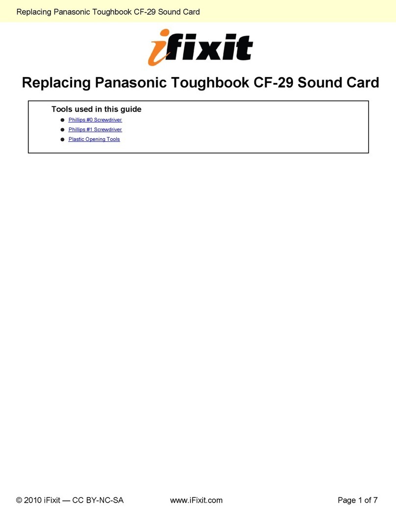Panasonic CF-29 - TOUGHBOOK RUGGED LAPTOP 1.4Ghz PM 512MB 40GB CD... Parts list manual