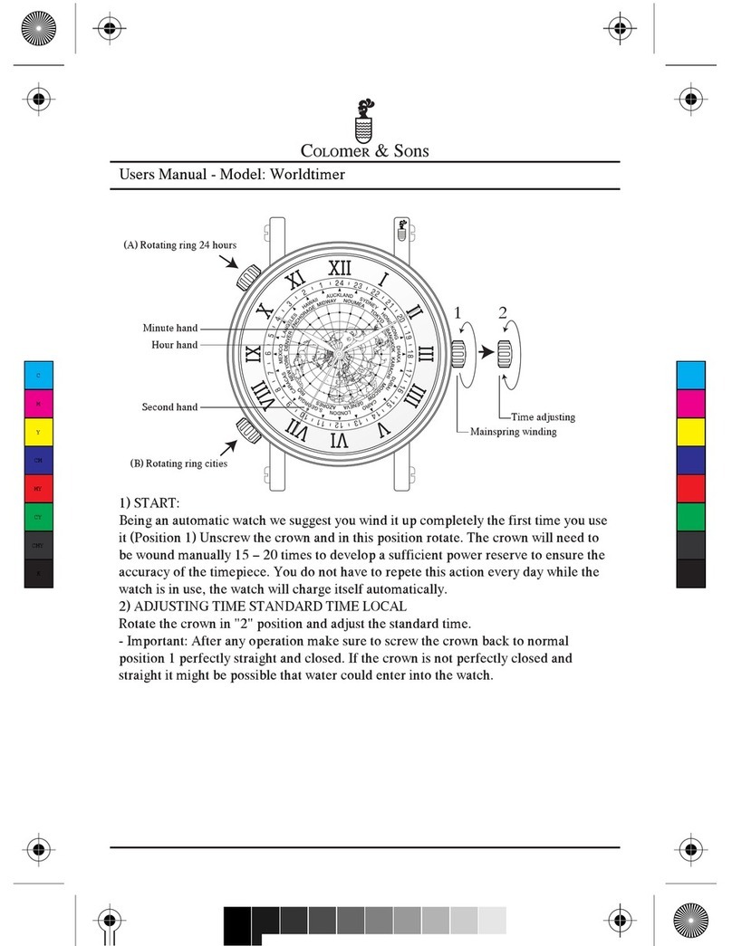 Colomer & Sons Worldtimer user manual