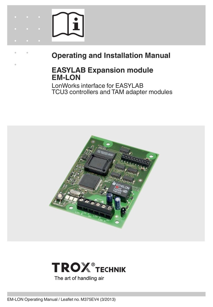 Trox EM-LON Specification sheet