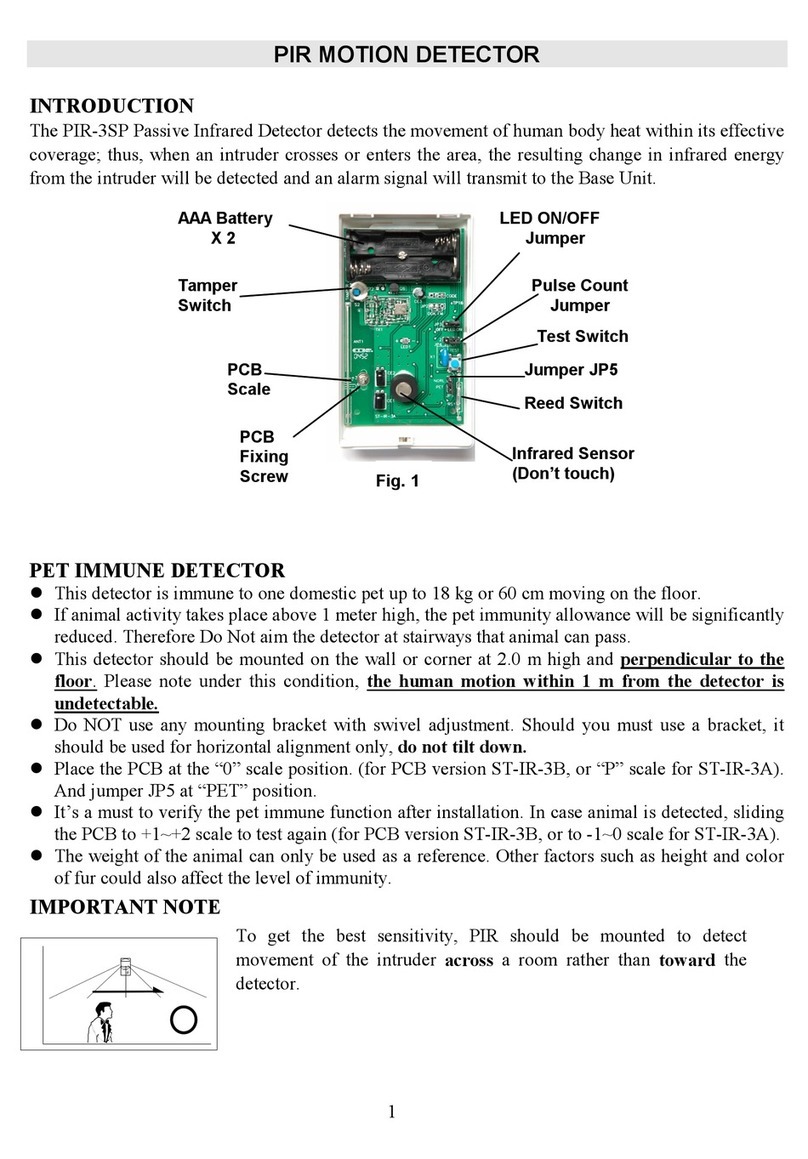 LifeSOS PIR-3SP manual