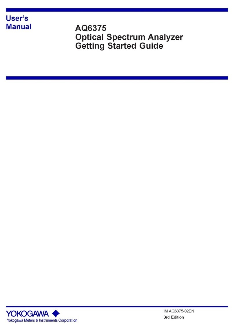 YOKOGAWA AQ6375 User manual