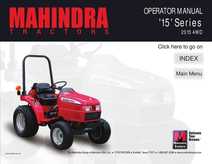 Mahindra '15' Series 2015 4WD User manual Mahindra '15' Series 2015 4WD User manual