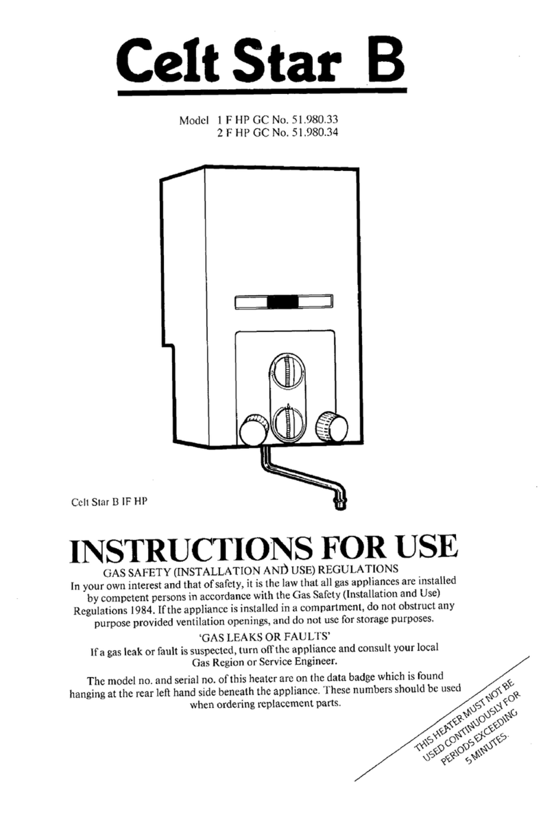CHAFFOTEAUX Celt Star B 1 F HP GC User manual