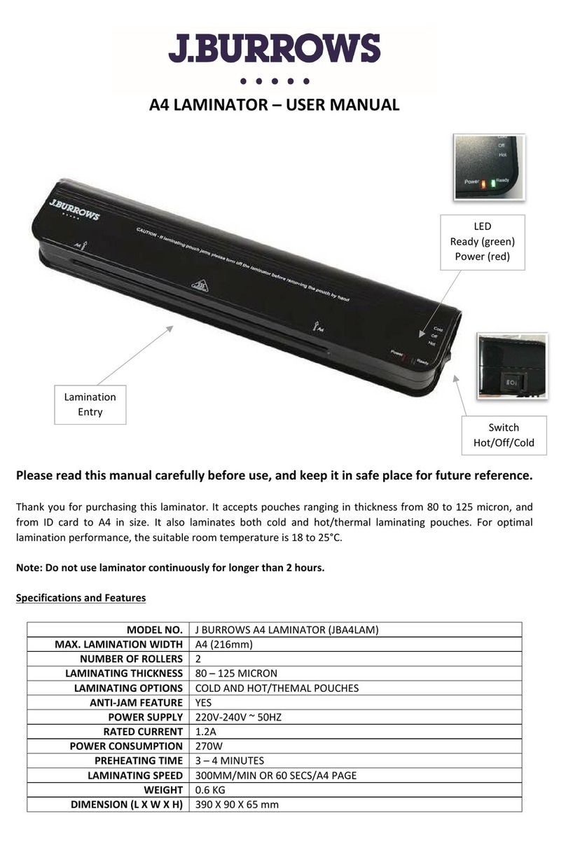 J.Burrows JBA4LAM user manual