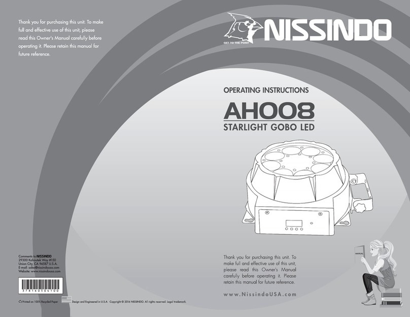 Nissindo AH008 operating instructions