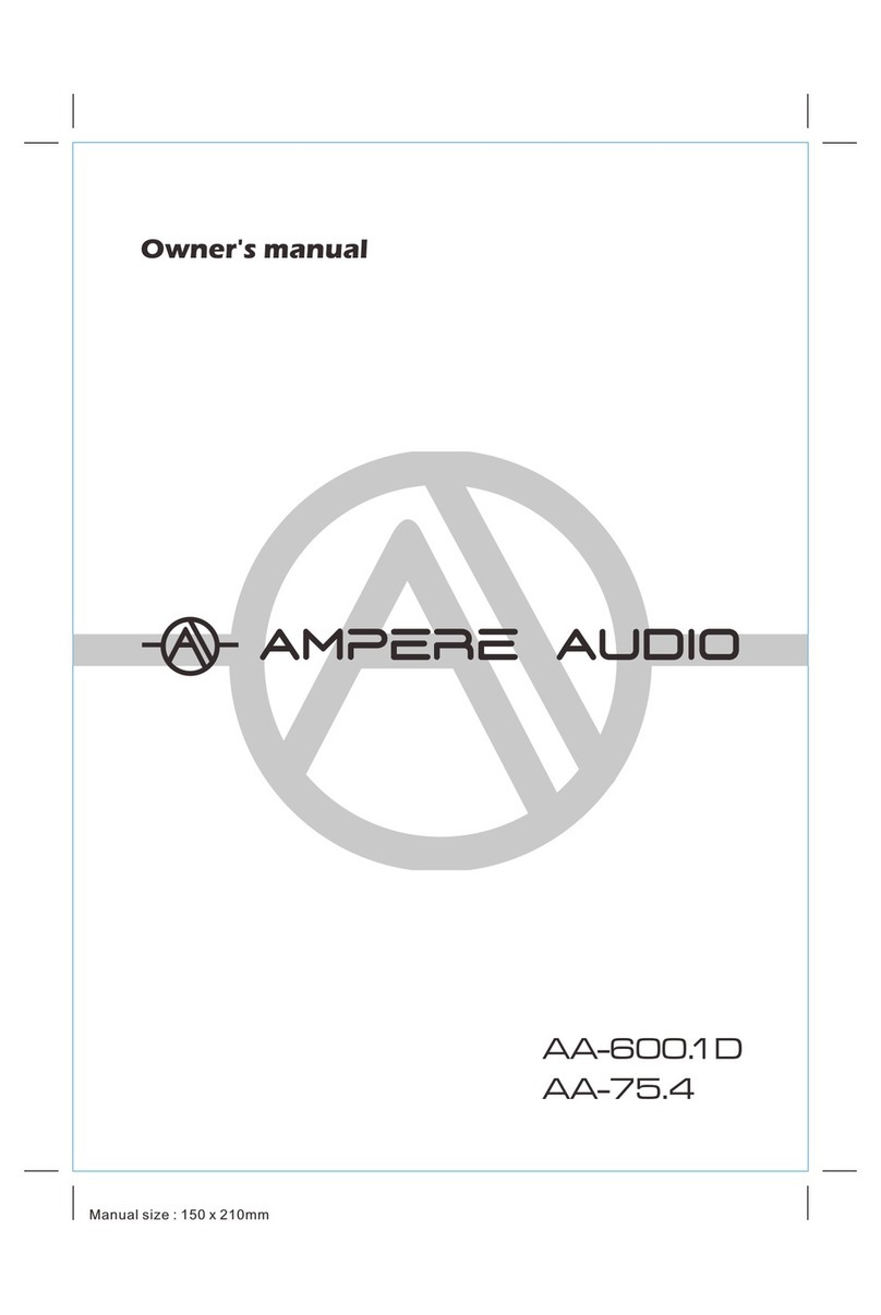 Ampere Audio AA-600.1D User manual
