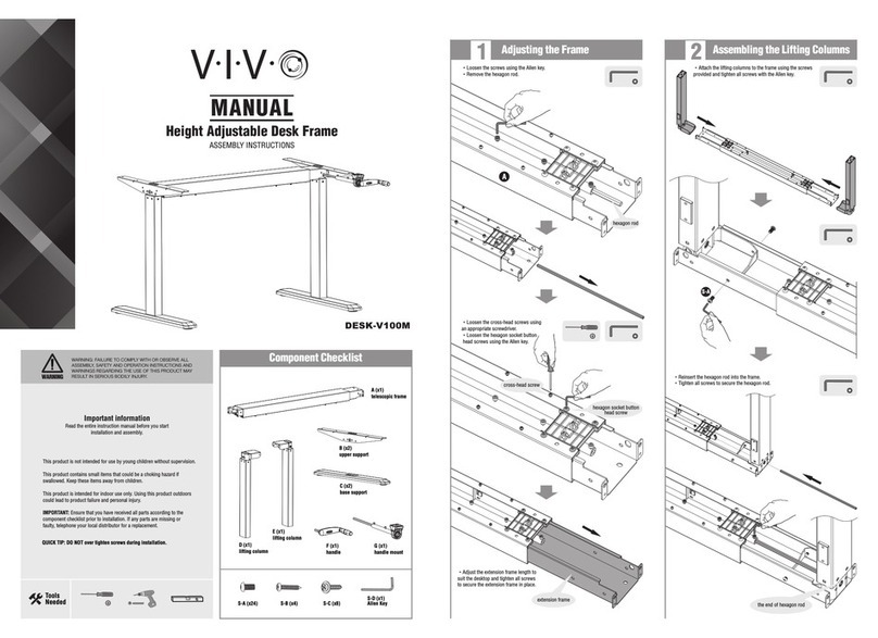 Vivo DESK-V100M Assembly instructions