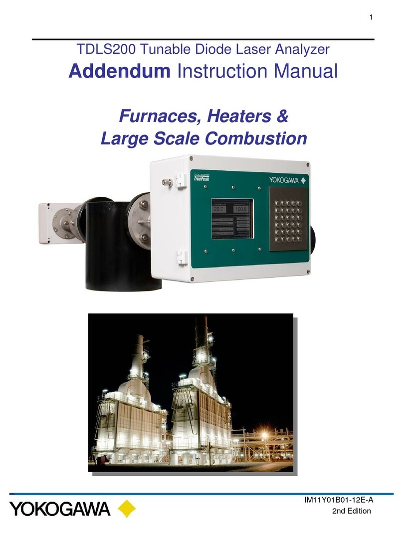 YOKOGAWA TDLS200 Installation and operating instructions