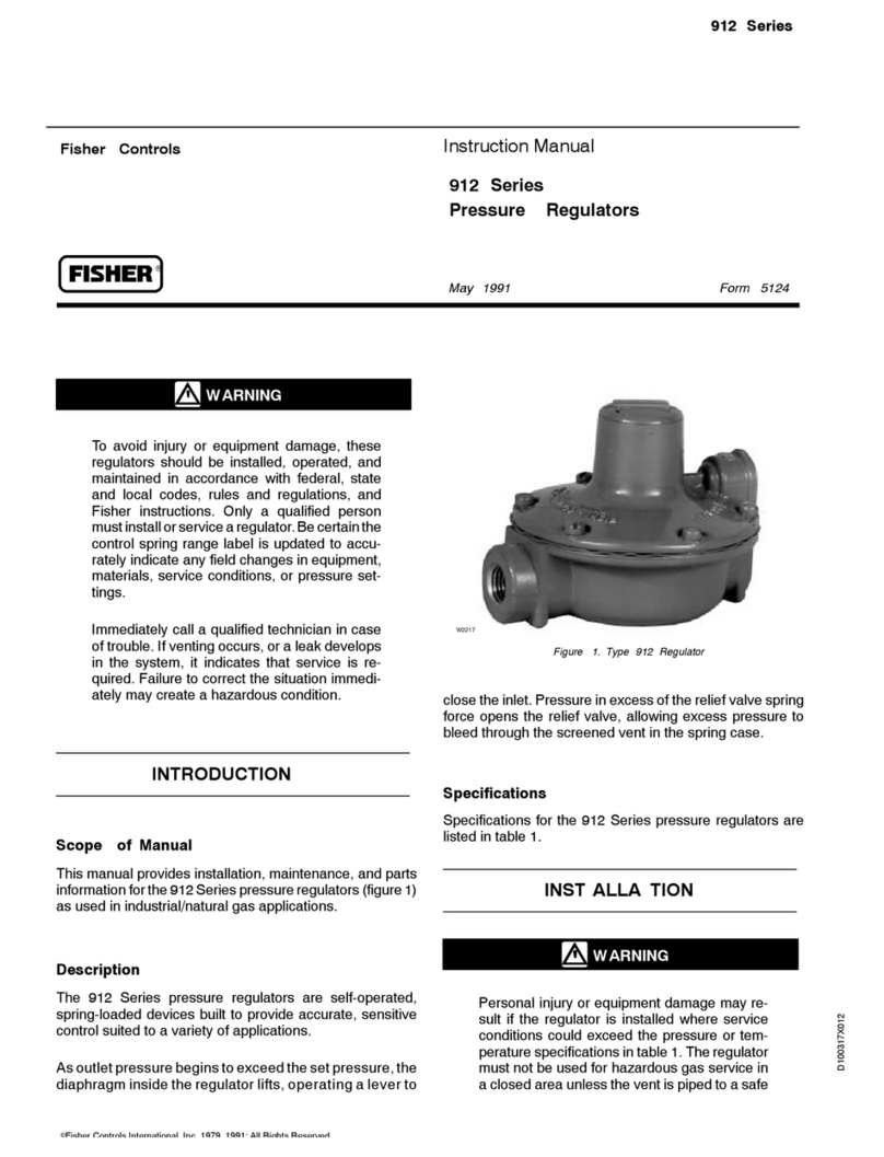 Fisher 912 Series instruction manual