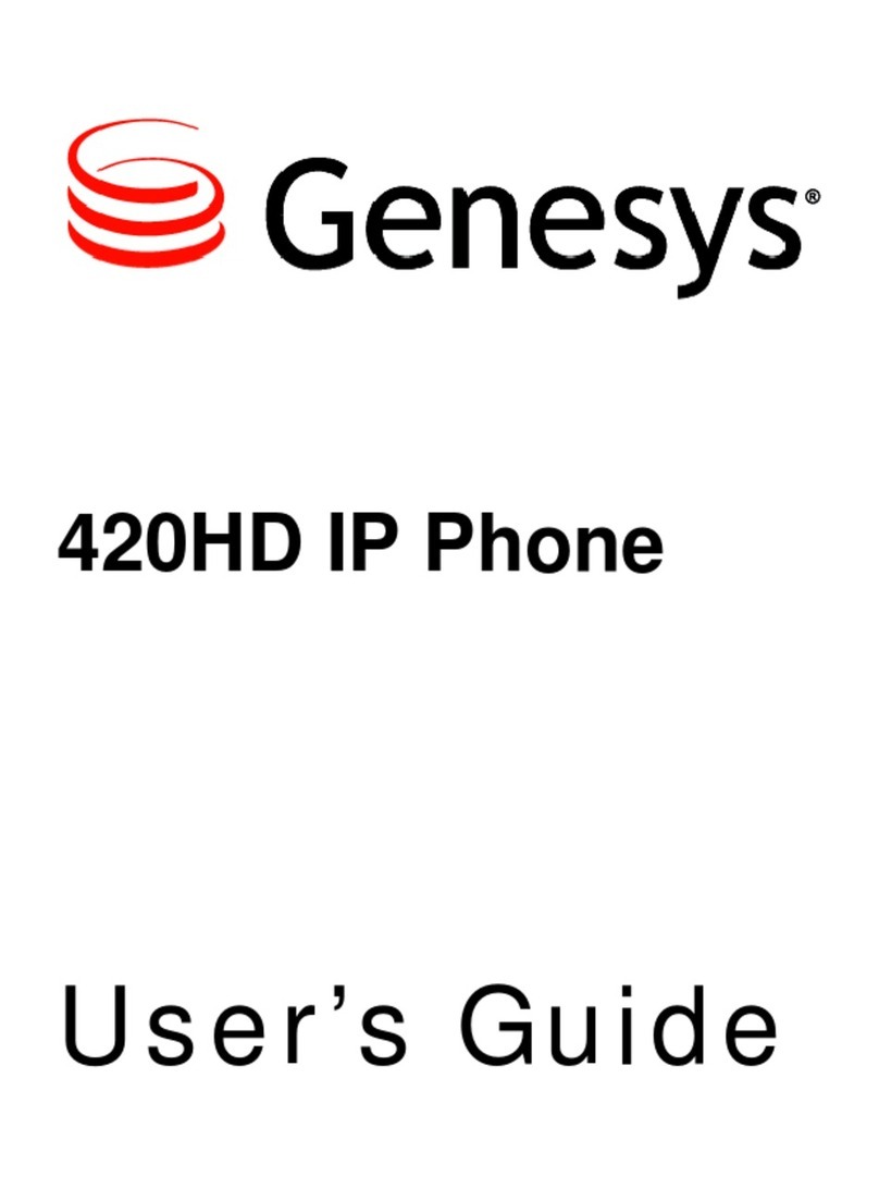 Genesys AudioCodes 420HD User manual Genesys AudioCodes 420HD User manual