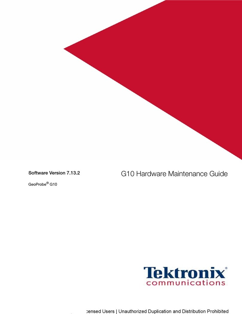 Tektronix GeoProbe G10 Owner's manual