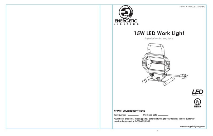 Energetic Lighting MPL1005-LED15K840 Installation instructions manual