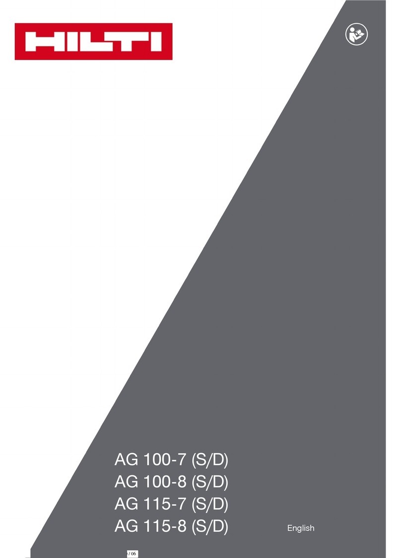Hilti AG 115-7 S User manual