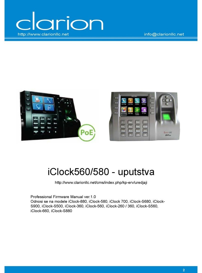 Clarion iClock 560 instructions